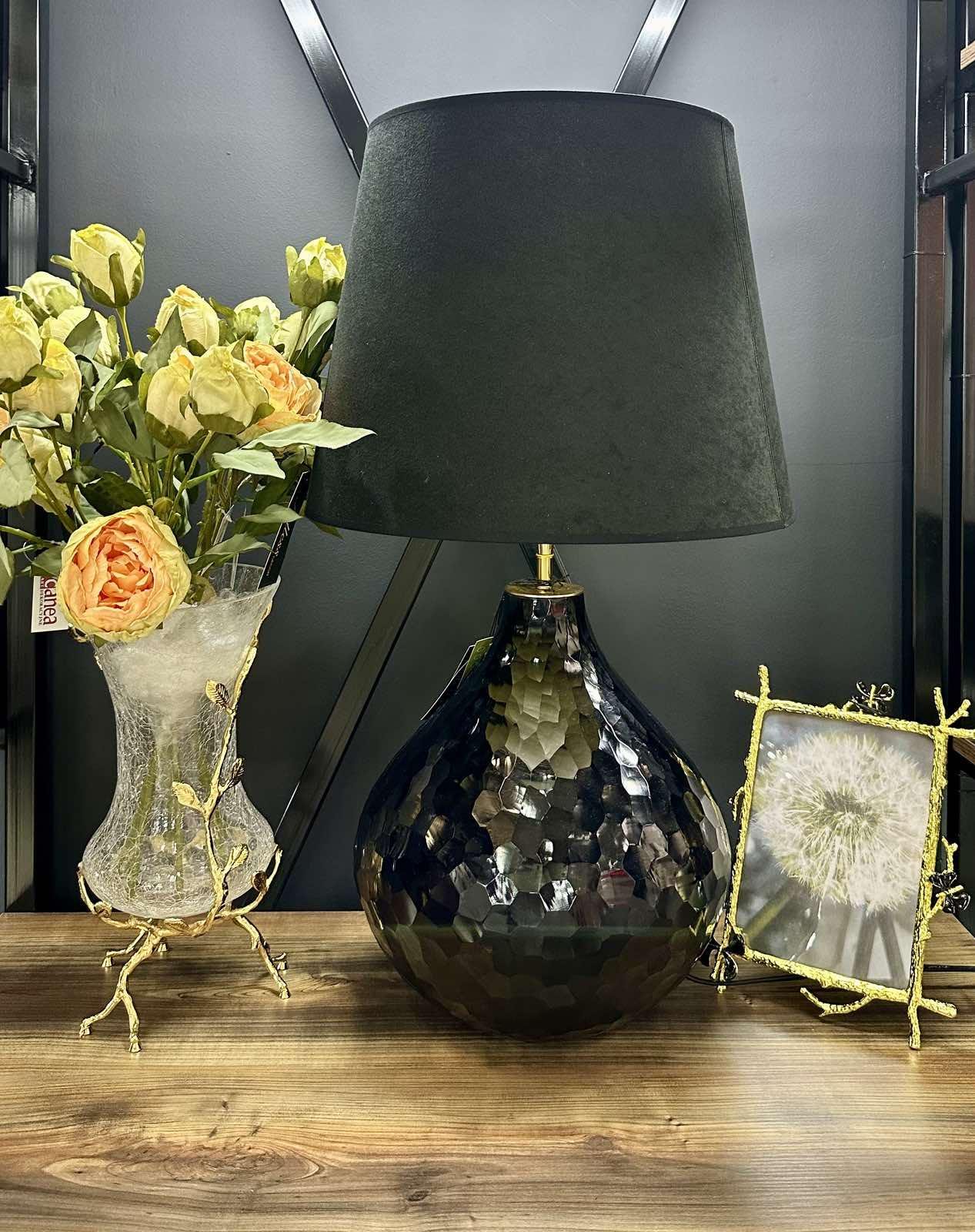 Настільна лампа з абажуром Colmore Black pear (25790562)