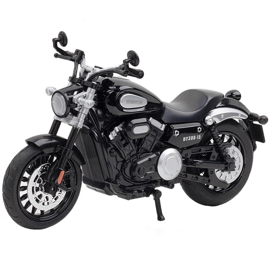 Іграшковий мотоцикл TK Group Benda Chinchilla 300 1:12 метал/пластик колекційний Чорний (28443603)