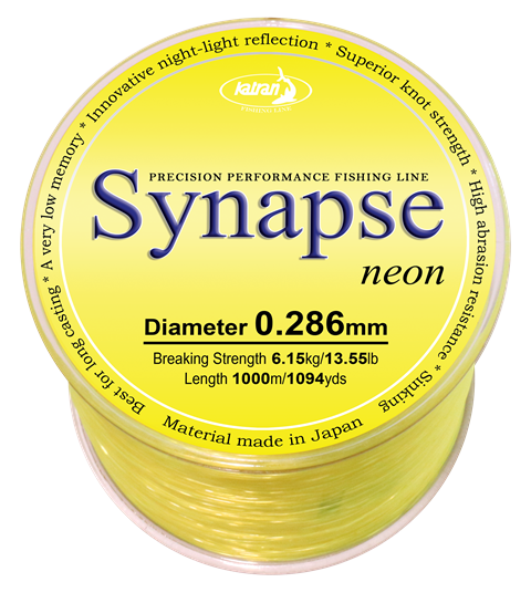 Леска карповая Katran Synapse 0,286 мм 1000 м Neon (LS18) - фото 1 Леска карповая Katran Synapse 0,286 мм 1000 м Neon (LS18) - фото 1