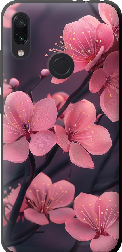 Чехол на Xiaomi Redmi Note 7 Пурпурная сакура (6075b-1639-42517)