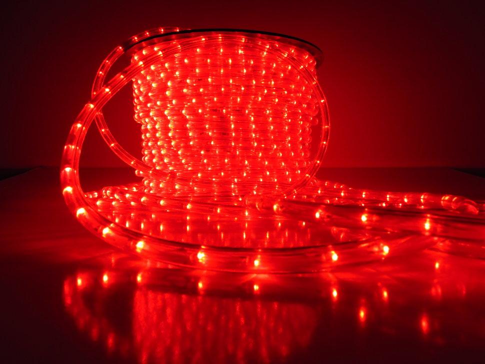 Гірлянда вулична герметична Дюралайт 1800 LED 100 м Червоний (74)