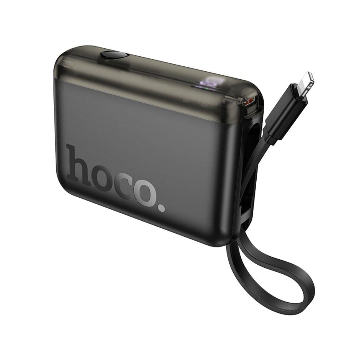 Повербанк Hoco J139 Hero 10000 mAh із вбудованим кабелем Lightning та швидкою зарядкою 22,5W Чорний (612153)