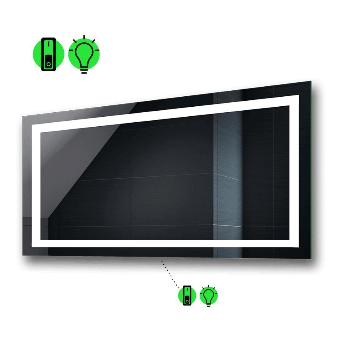 Зеркало с LED подсветкой Karnet с механическим включателем 80x70 см (karnetg45)