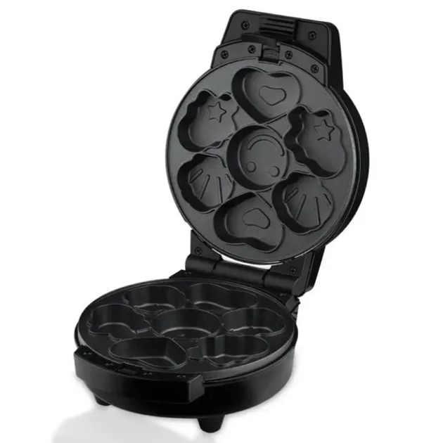 Мультипекарь Sokany SK-08105 5в1 600 Вт с антипригарными панелями для вафель коржей пончиков орешков фигурного печенья