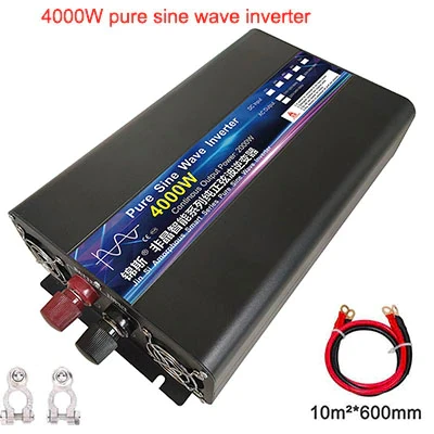 Автомобільний інвертор Pure Sine Wave Inverter з чистою синусоїдою 12V/220V 4000W - фото 4