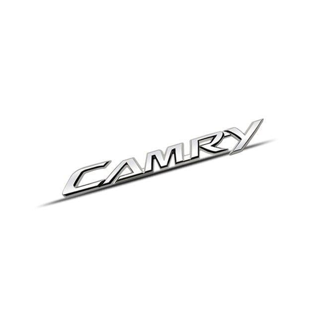 Эмблема надпись Camry Toyota ABS 17х2 см Хром глянцевый (1704369579)