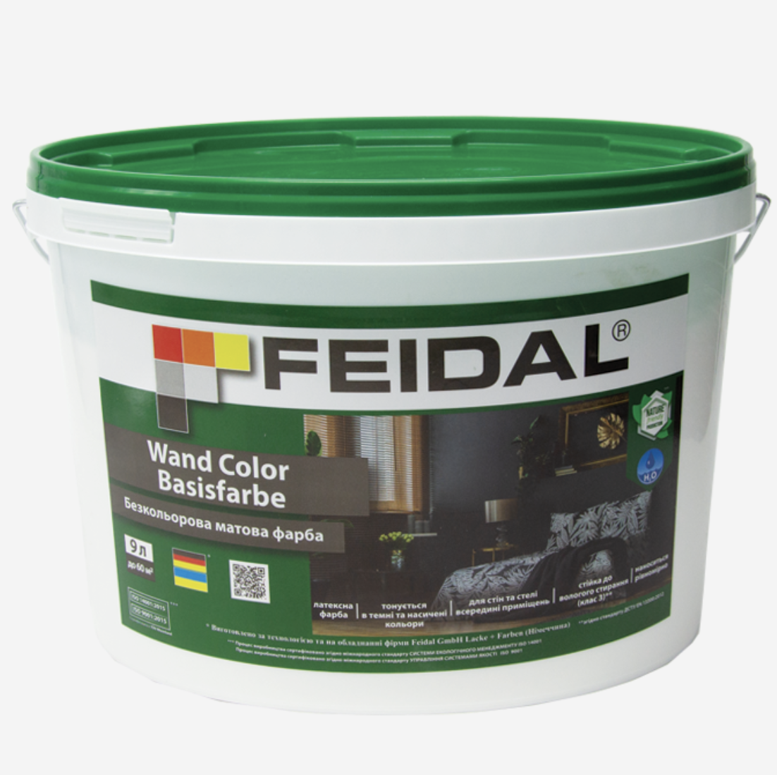 Краска латексная Feidal Wand Color Basifarbe бесцветная 9 л (27582001)