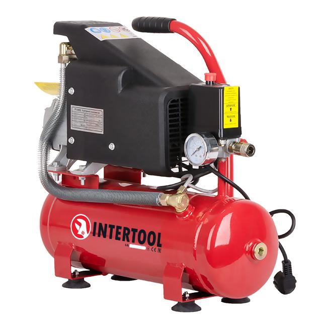 Масляный компрессор Intertool PT-0002 9 л 0,75 кВт 160 л/мин - фото 2 Масляный компрессор Intertool PT-0002 9 л 0,75 кВт 160 л/мин - фото 2