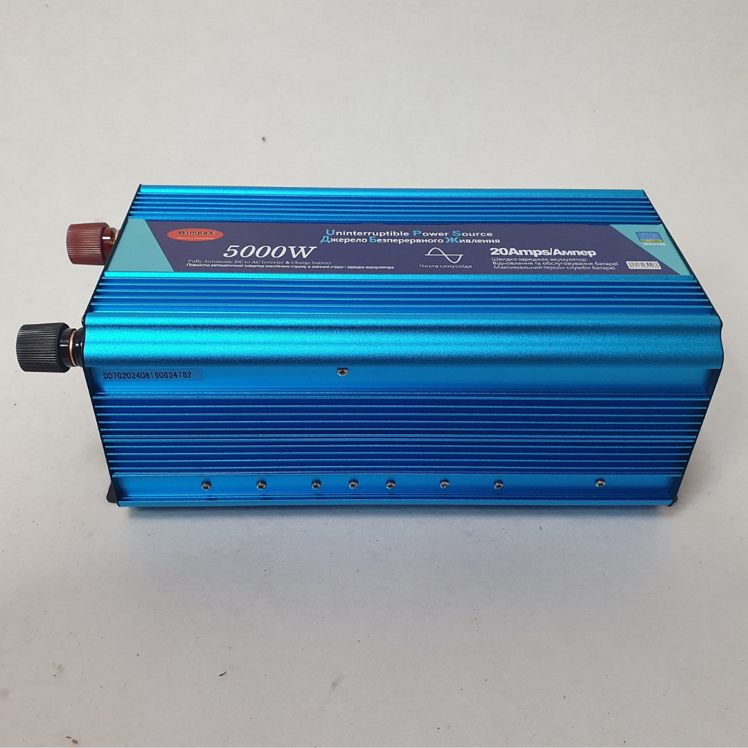 Автомобильный инвертор Power Inverter Wimpex 5000W с чистой синусоидой и защитой от перегрузки (X51-W00) - фото 9