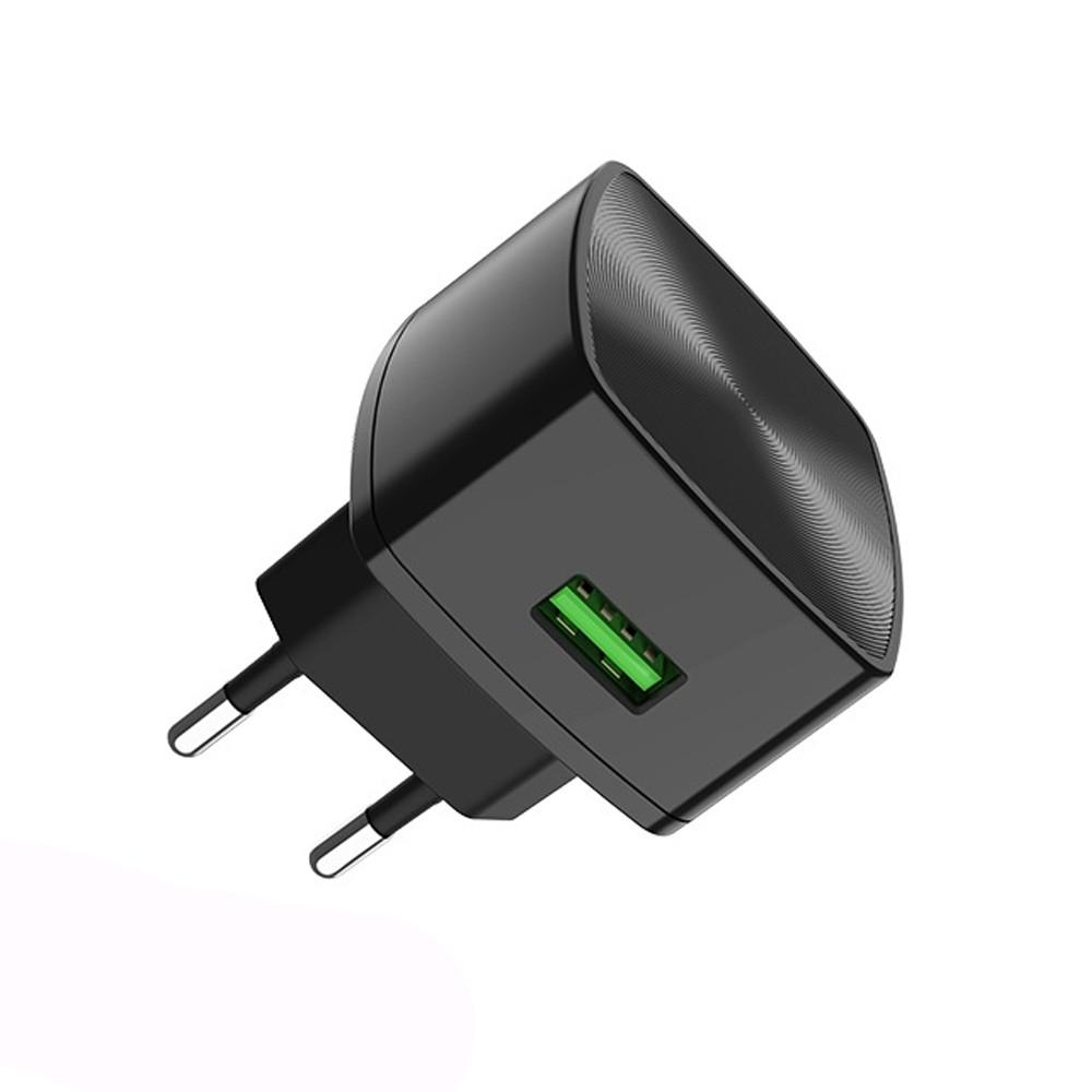 Мережевий зарядний пристрій Hoco C70A Cutting-edge QC3.0 Type-C EU Black