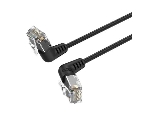Кабель Vention IBOBG Cat6A UTP Rotate Right Angle Ethernet Patch 1,5 м Black