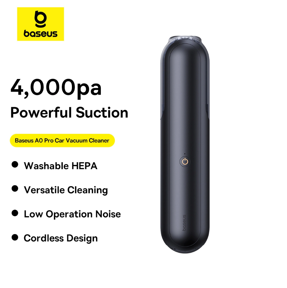 Пилосос BASEUS A0 Pro Car Vacuum Cleaner Powerful Suction 35W 2000 mAh Чорний (C30466500111-00) - фото 8