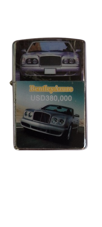 Зажигалка бензиновая карманная HL-82 Bentley Azure (3726C)