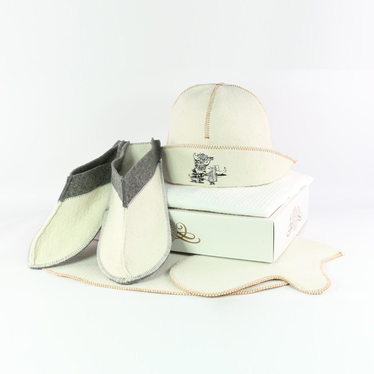 Подарунковий набір для лазні та сауни Luxyart Банщик 5 пр. (N-155)