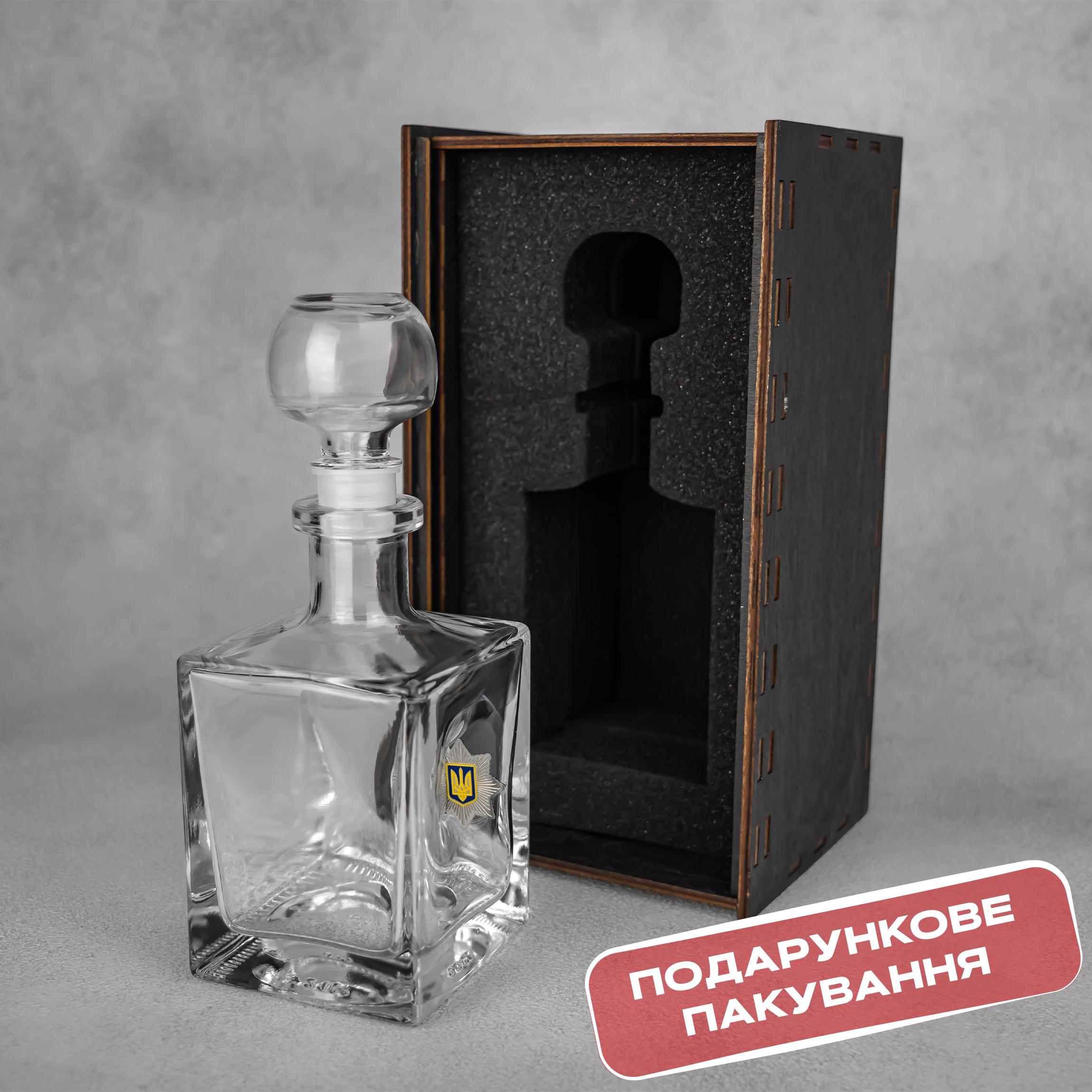 Графин VSKLO Поліція (25154855) - фото 3 Графин VSKLO Поліція (25154855) - фото 3