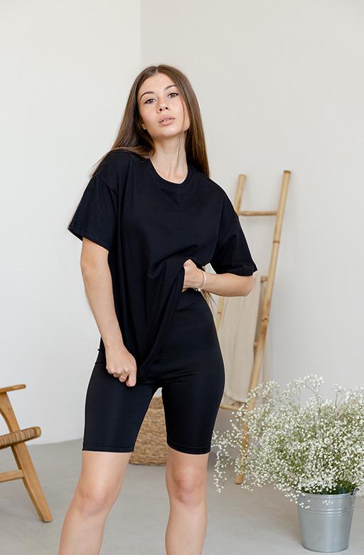 Футболка женская Оверсайз GBI M/L Черный (13722)