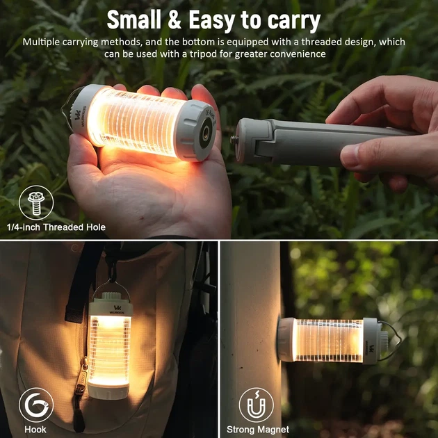 Ліхтар кемпінговий Wurkkos CL01 та акумулятор 21700 5000mah White - фото 5