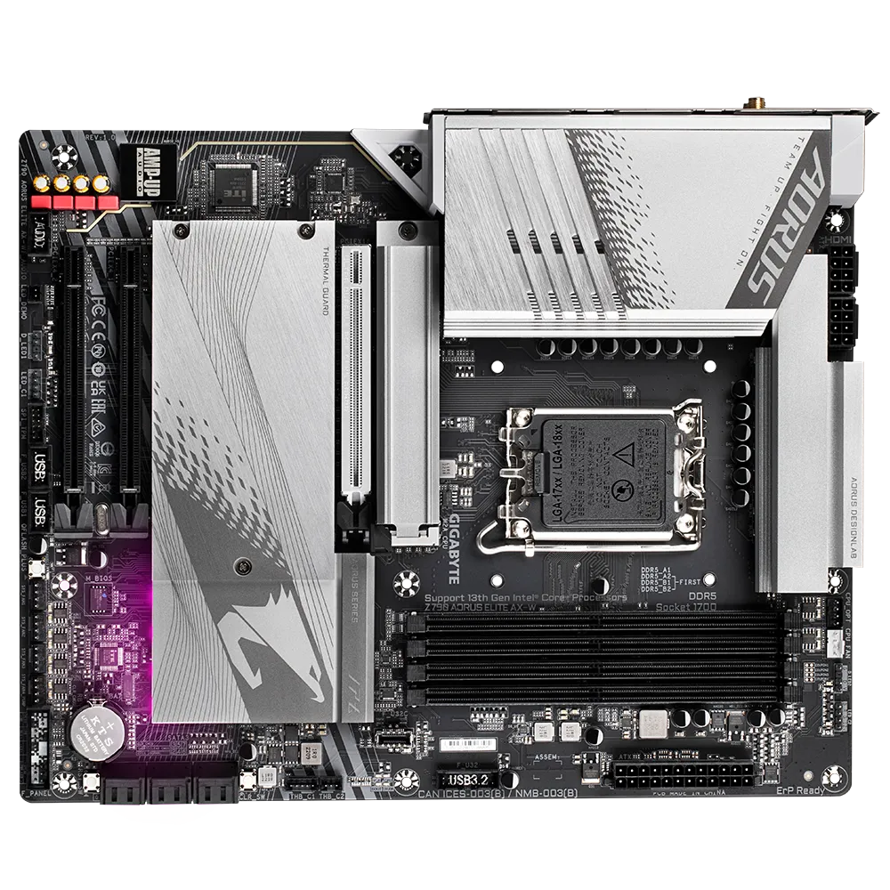 Материнская плата Gigabyte Z790 AORUS ELITE AX-W (13103527) - фото 3