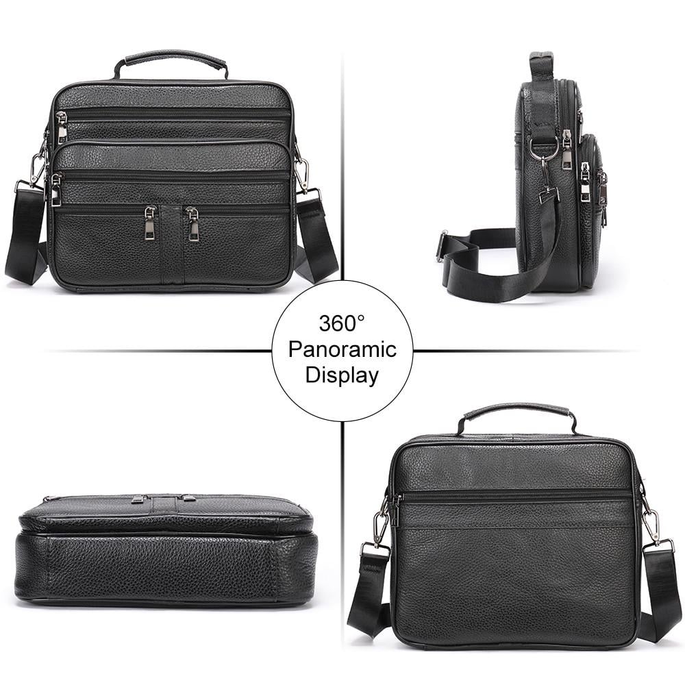 Портфель чоловічий Lorian з натуральної шкіри з відділенням для ноутбука Чорний (LR 256015-black) - фото 6 Портфель чоловічий Lorian з натуральної шкіри з відділенням для ноутбука Чорний (LR 256015-black) - фото 6