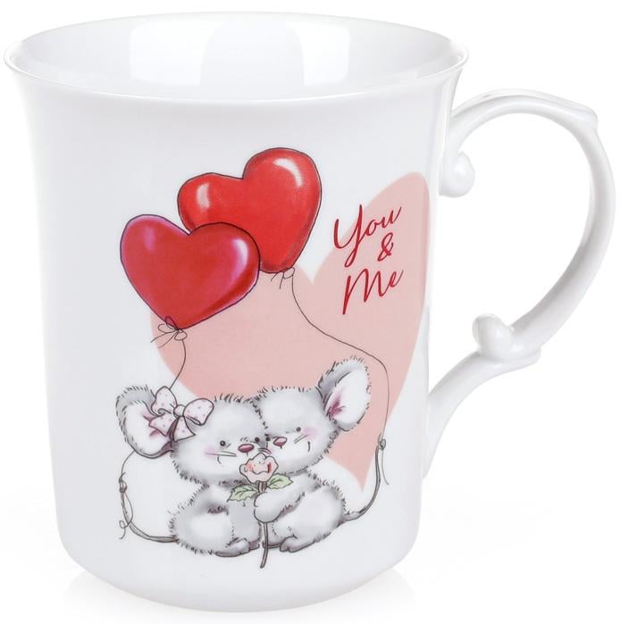 Кружка фарфоровая Мышата на свидании 500 мл (BD-498-231)