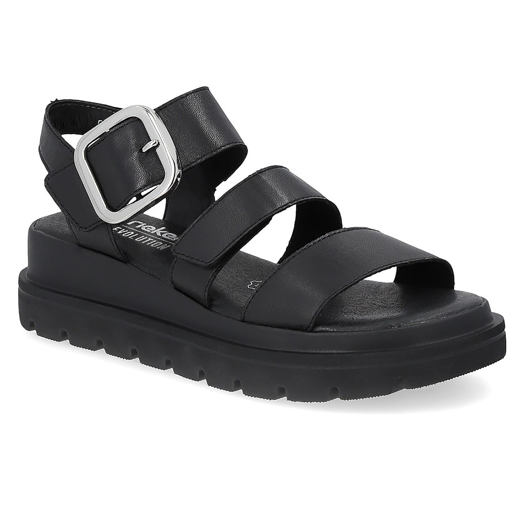 Сандалии женские летние RIEKER Evolution р. 40 Черный (060144-40)