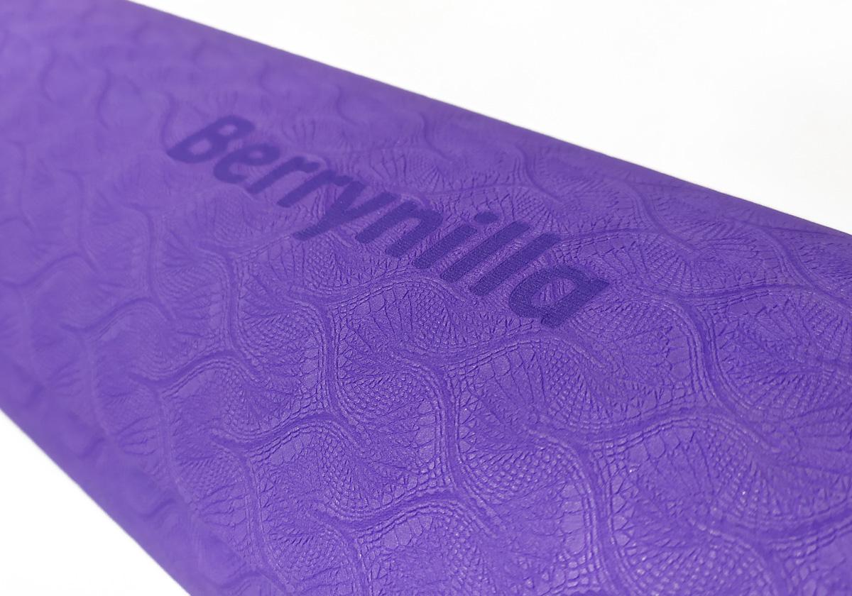 Килимок для йоги TPE Berynilla ECO-Friendly 6 мм одношаровий Фіолетовий - фото 3