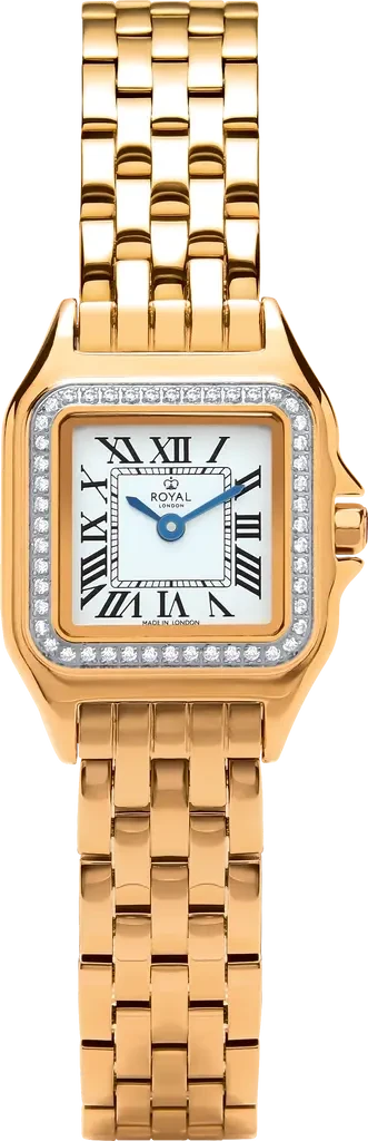Наручний годинник жіночий Royal London 21539-03 з сталевим корпусом WR 30 м Білий (3145627282)