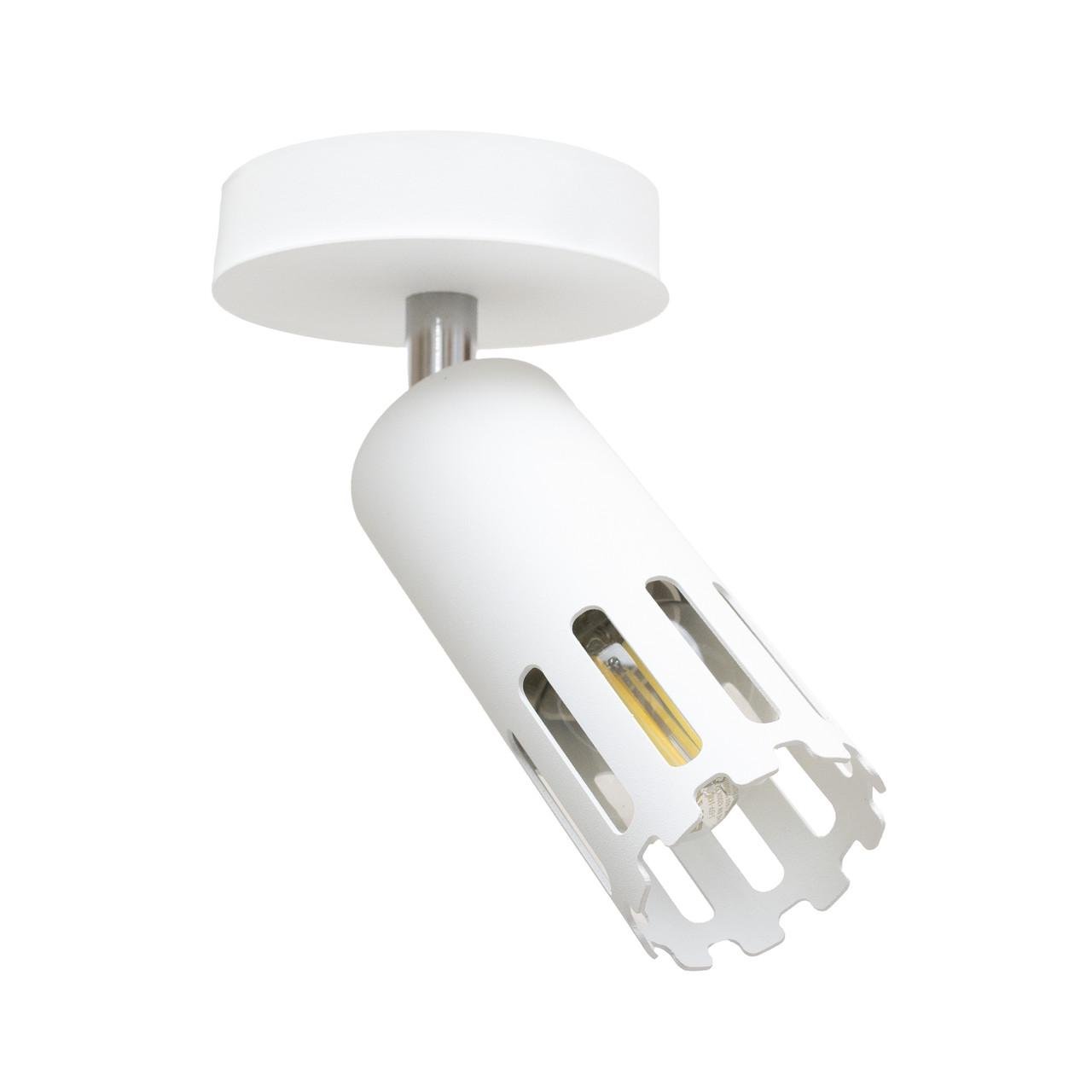 Спот-светильник MSK ELECTRIC Teramo на один плафон с настенно-потолочным монтажом Белый (NL 180501-1 WH)