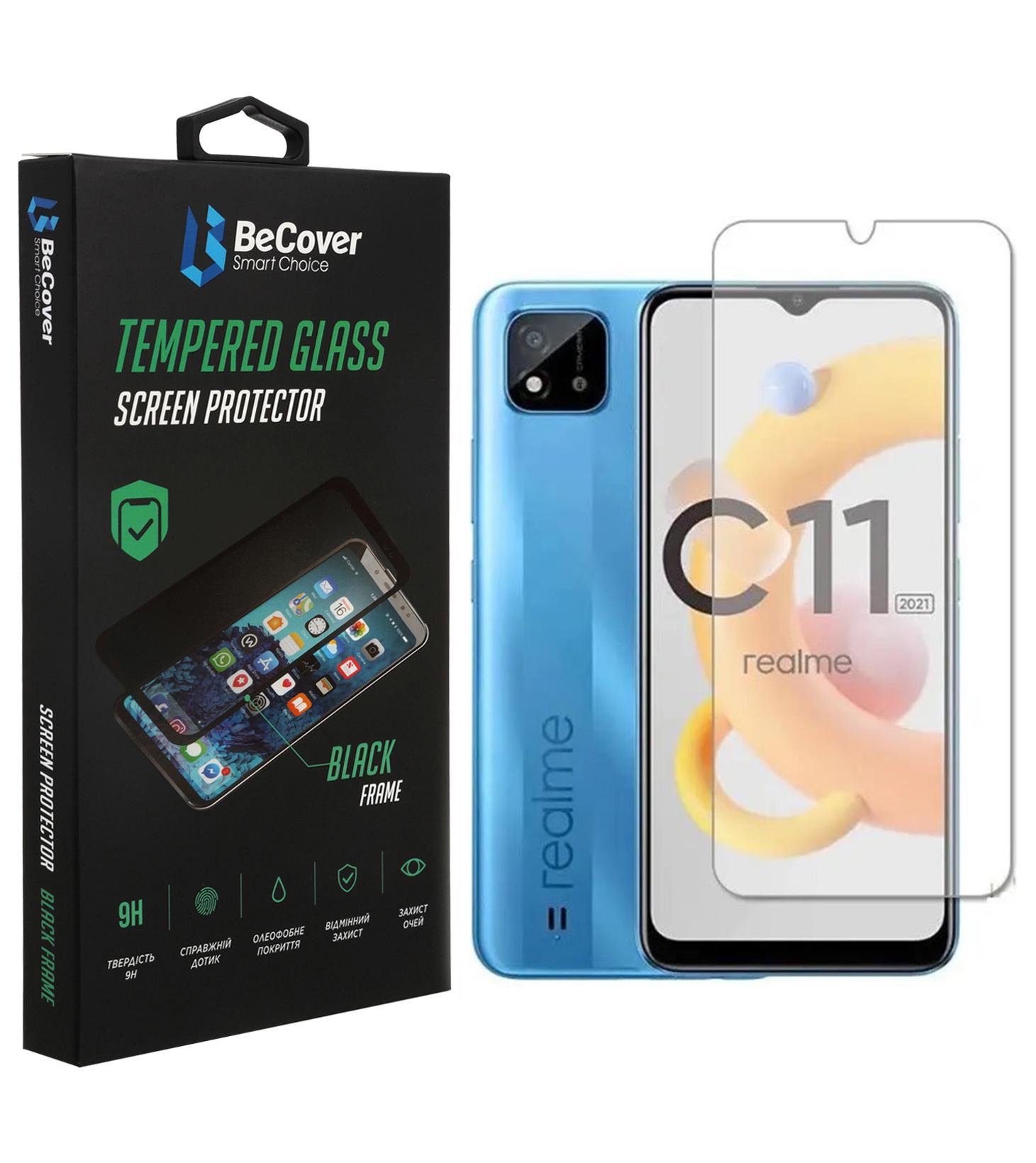 ᐉ Захисне скло BeCover для Realme C11 2021 Crystal Clear Glass (707867) •  Купить в Киеве, Украине • Лучшая цена в Эпицентр