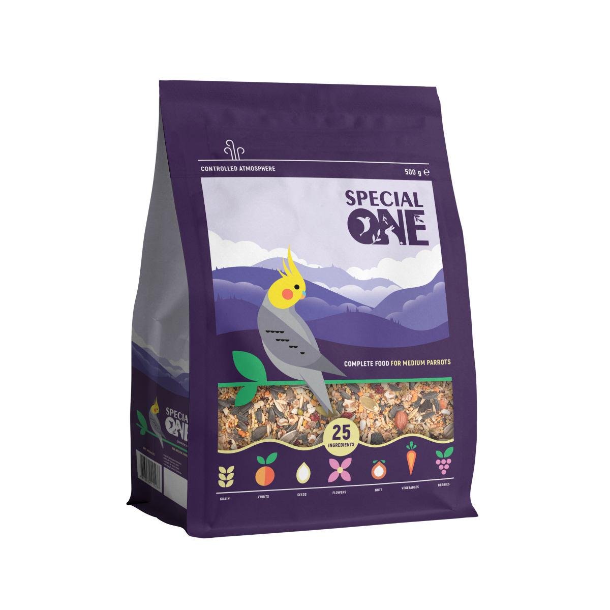 Корм для средних попугаев Природа Speciаl One полнорационный 500 г (PR242123)