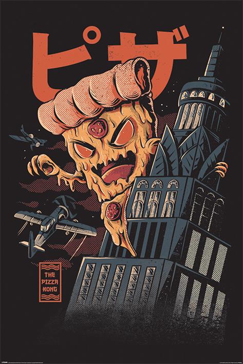 Постер плакат Пицца Конг/Ilustrata Pizza Kong 61x91,5 см