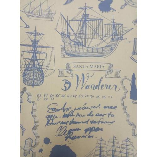 Упаковочная бумага крафт "Santa Maria" 10х1,05 м 80 г/м2 (1910)