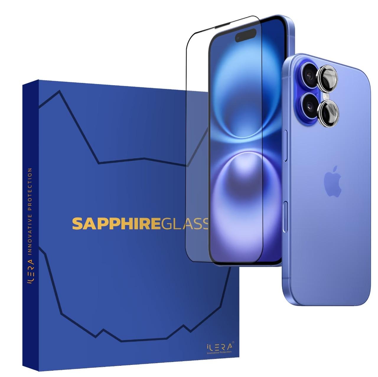 Защитное стекло для телефона iLera Sapphire Ultra + Glass for iPhone 16
