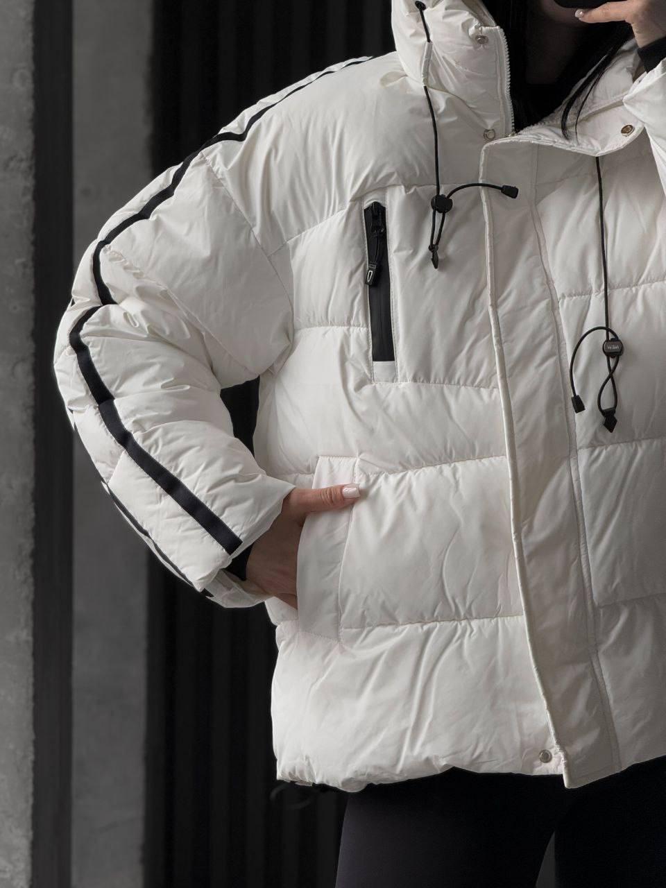 Куртка жіноча зимова до -30°С L-XL Молочний (OV-8169ML-L-XL) - фото 3