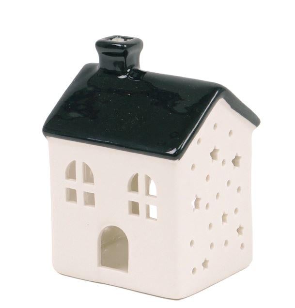 Подсвечник керамический Домик 10,5 см (45665)