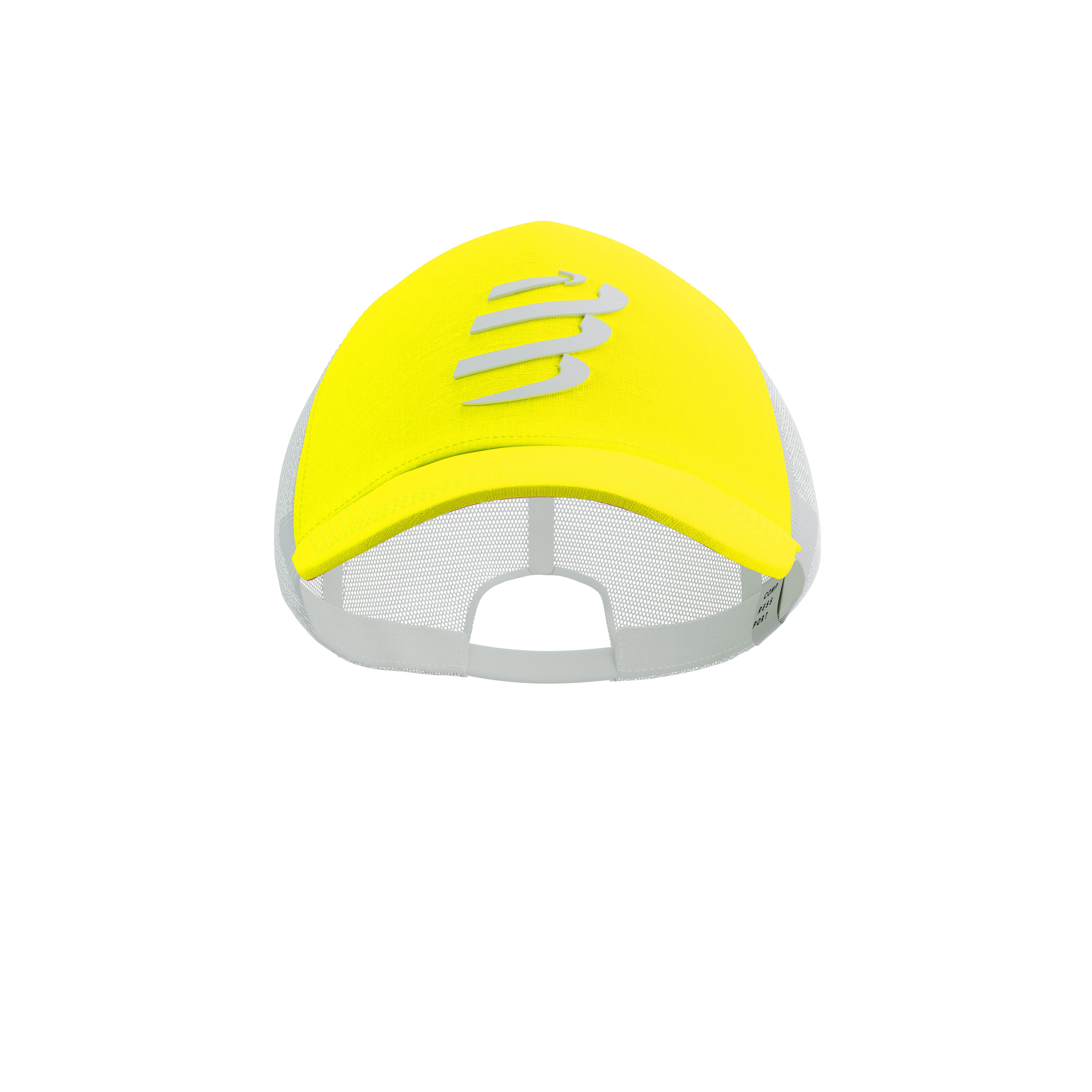 Кепка з вигнутим козирком Compressport Trucker Cap Safe Yellow/White - фото 5