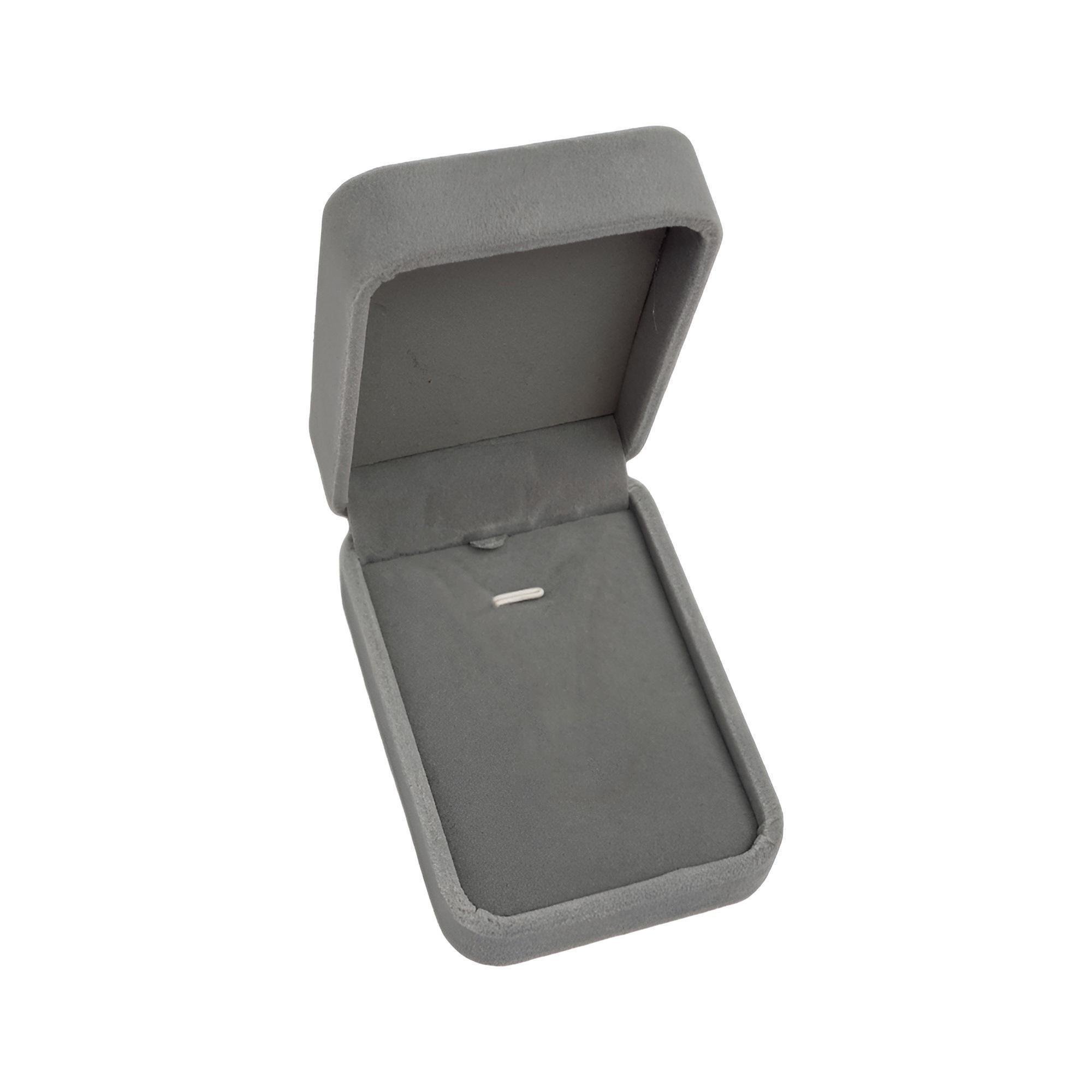 Футляр-коробочка для хранения подвески-кулона с цепочкой Серый (14225135) Футляр-коробочка для хранения подвески-кулона с цепочкой Серый (14225135)