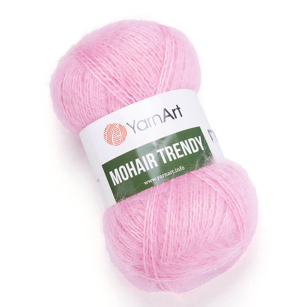 Пряжа YarnArt Mohair Trendy 127 Розовый (6213)