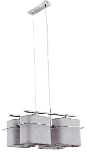 Люстра подвес Alfa Amelias с абажурами Silver (20604)
