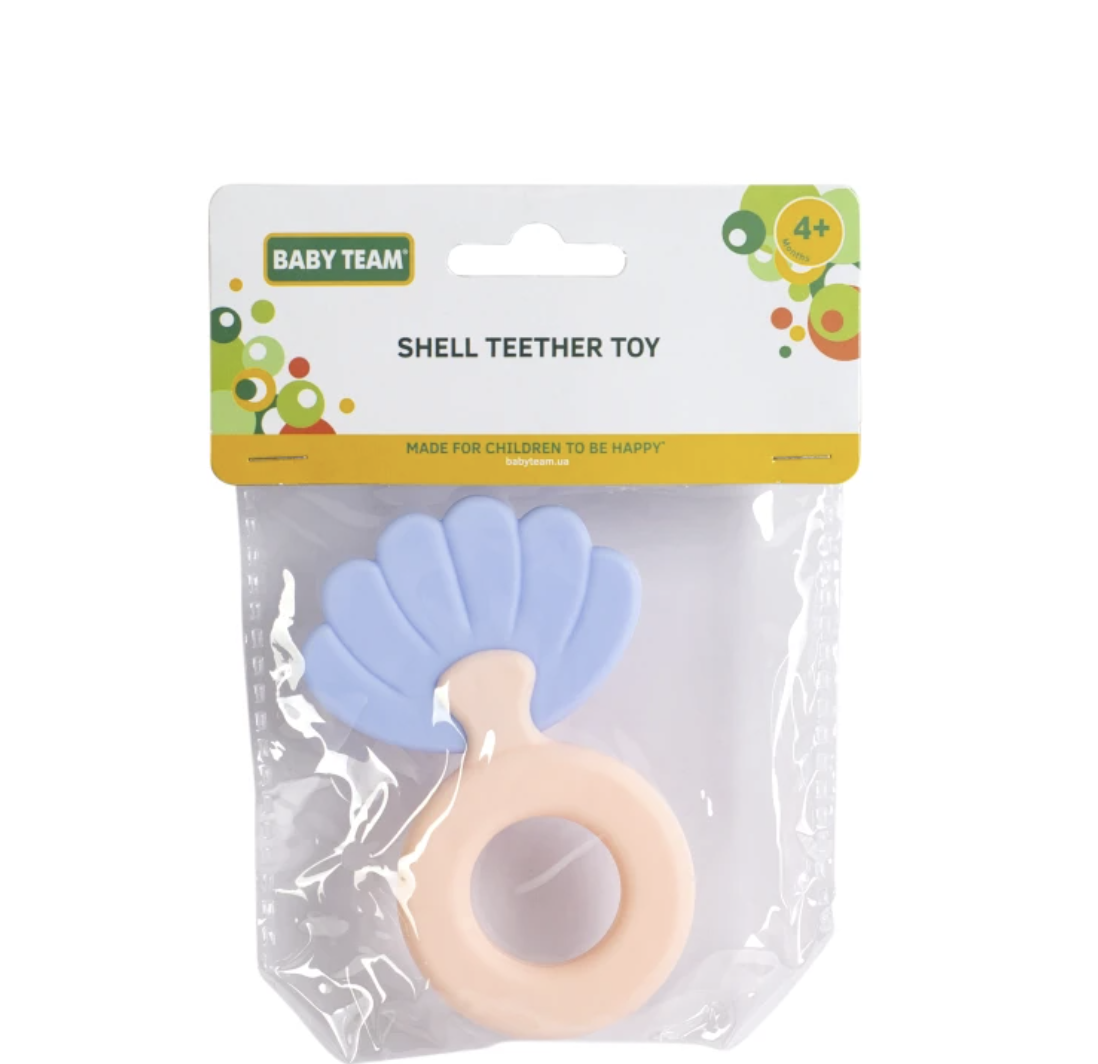 Игрушка-прорезыватель Baby team ракушка (8415) - фото 2 Игрушка-прорезыватель Baby team ракушка (8415) - фото 2