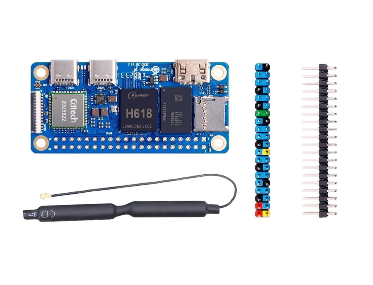 Одноплатний ПК Orange Pi Zero 2W 1GB RAM Allwinner H618 WiFi Bluetooth HDMI для IoT/DIY-проєктів (00-00029766)
