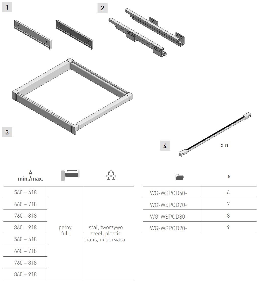 Вішак для брюк GTV Elite з дотягом 800 мм Чорний (WG-WSPOD80-20) - фото 6 Вішак для брюк GTV Elite з дотягом 800 мм Чорний (WG-WSPOD80-20) - фото 6