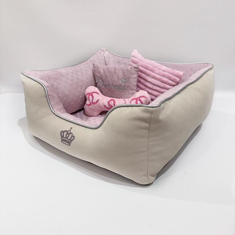 Лежанка для тварин Princess Amore mio Cane брідж до 8 кг 55х55х23 см (DB-0095) - фото 5