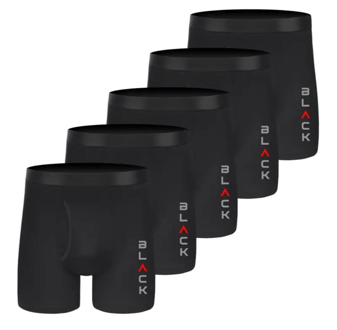 Трусы мужские удлиненные 5 пар 2XL Черный (2468571830)