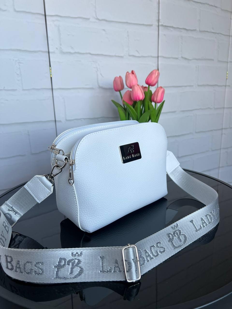 Клатч кросс-боди с широким ремнем Белый (2732414517) - фото 5 Клатч кросс-боди с широким ремнем Белый (2732414517) - фото 5
