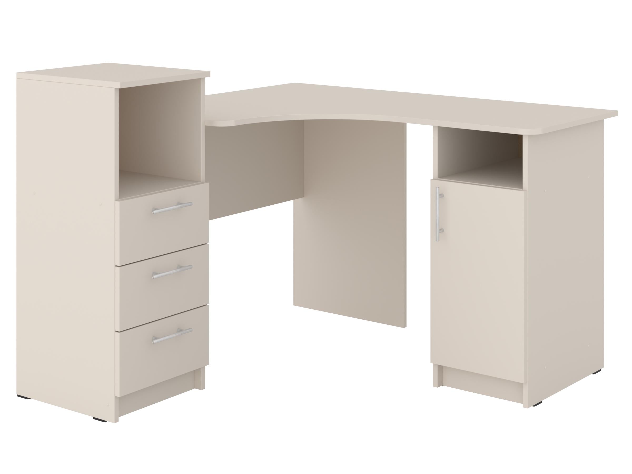 Письменный стол PEHOTIN Индиго 123х120х75/89 см Кашемир (PN-101369)