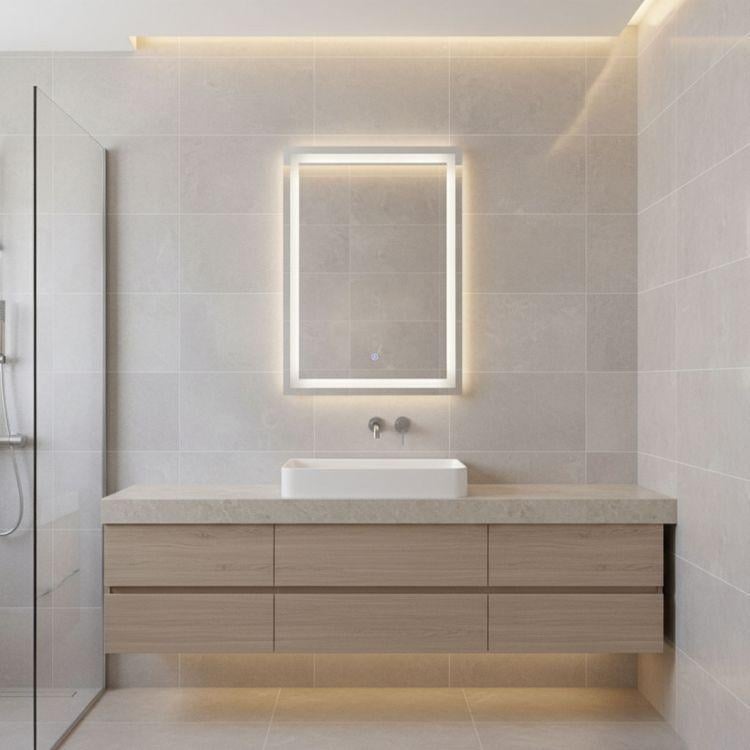 Прямоугольное зеркало ModernHome с LED-подсветкой 50х70 см (35359518)
