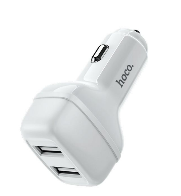 Адаптер АЗУ HOCO Leader Z36 2USB 2,4A автомобільний White