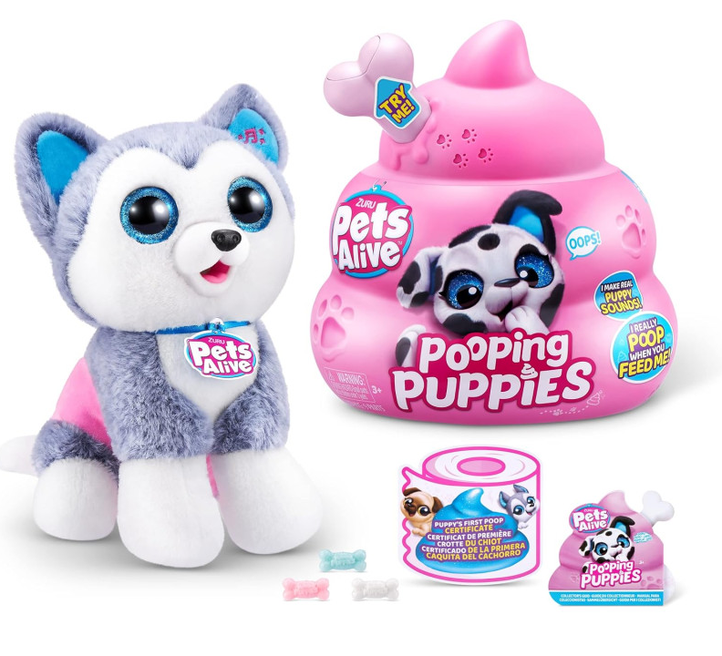 Набор-сюрприз интерактивный Pets & Robo Alive Щенки-озорники Хаски 9542 B игровой