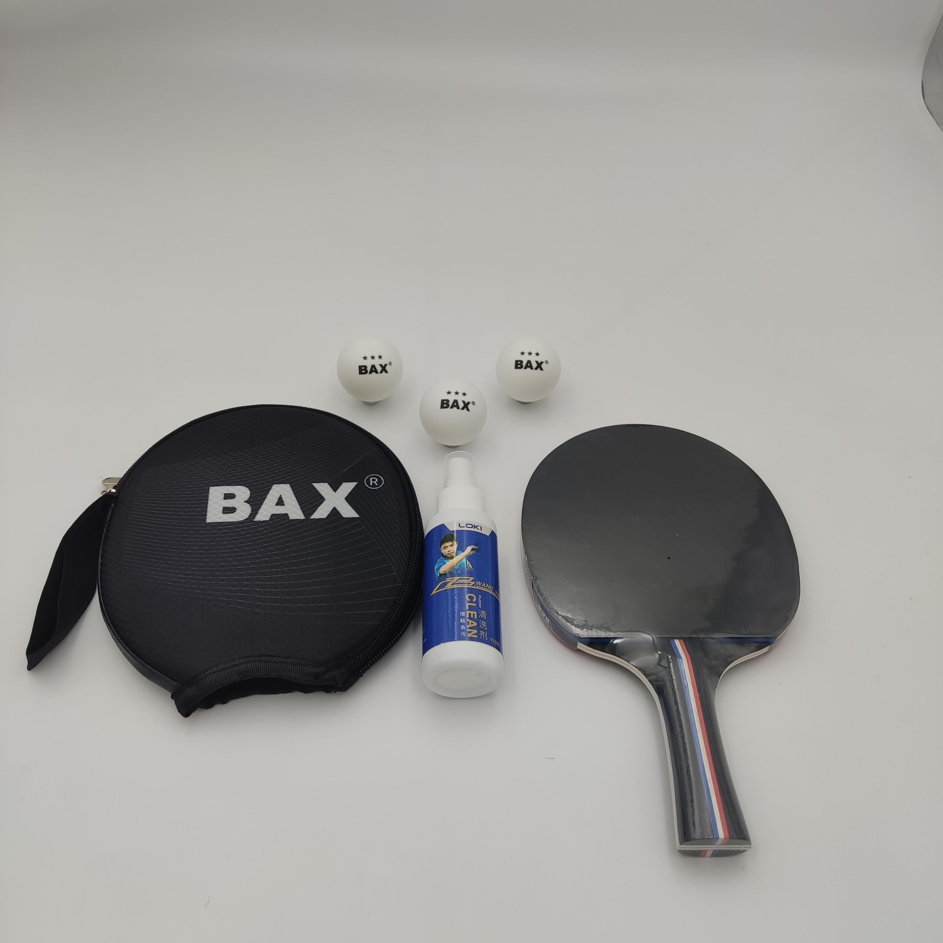 Набор для настольного тенниса Bax ракетка/мячики 3 шт./спрей для чистки ракеток Loki 110 ML (151308+151300+151307)